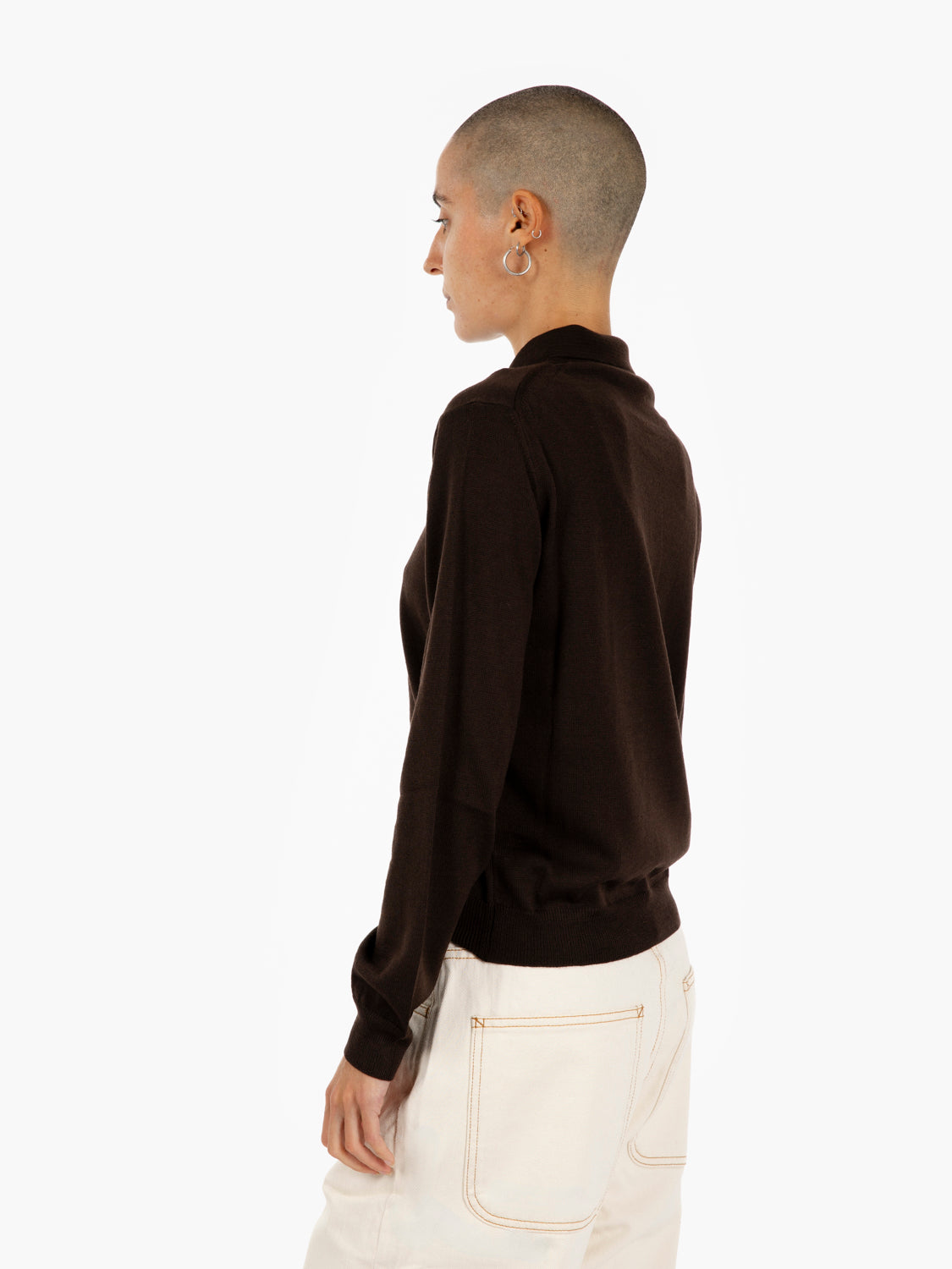 POLO SHIRT M/L DARK BROWN 197403_19053