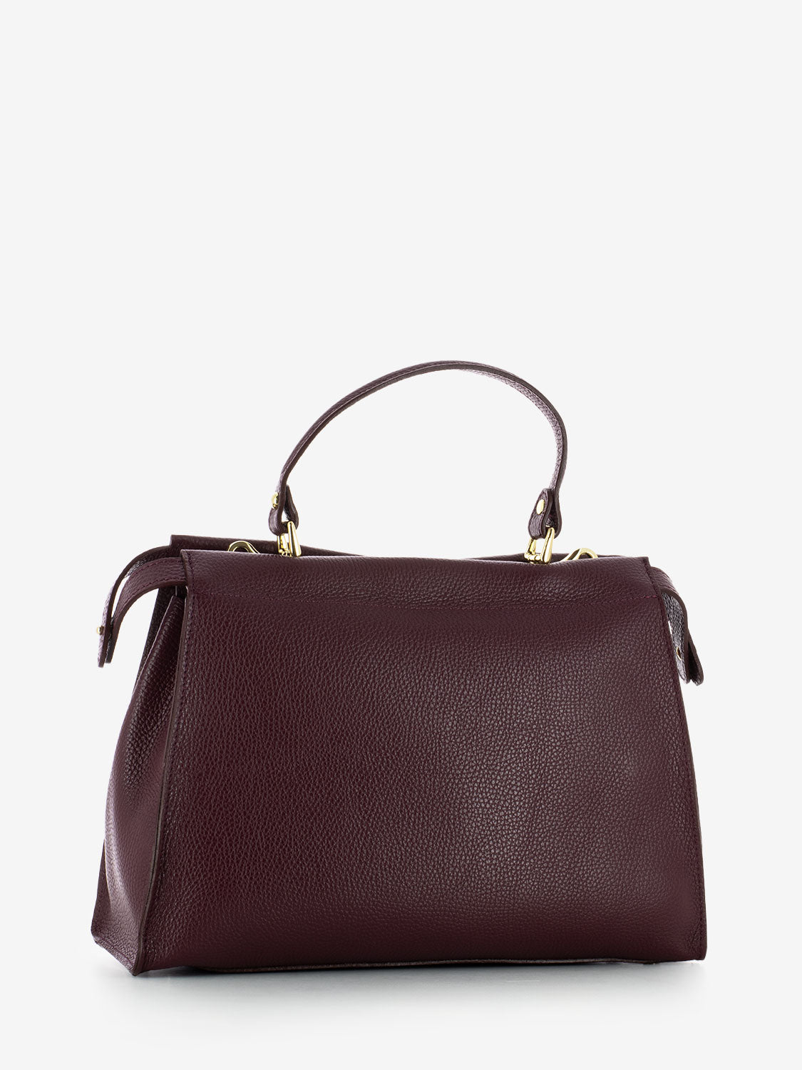 Borsa a mano medium Adele burgundy / gold