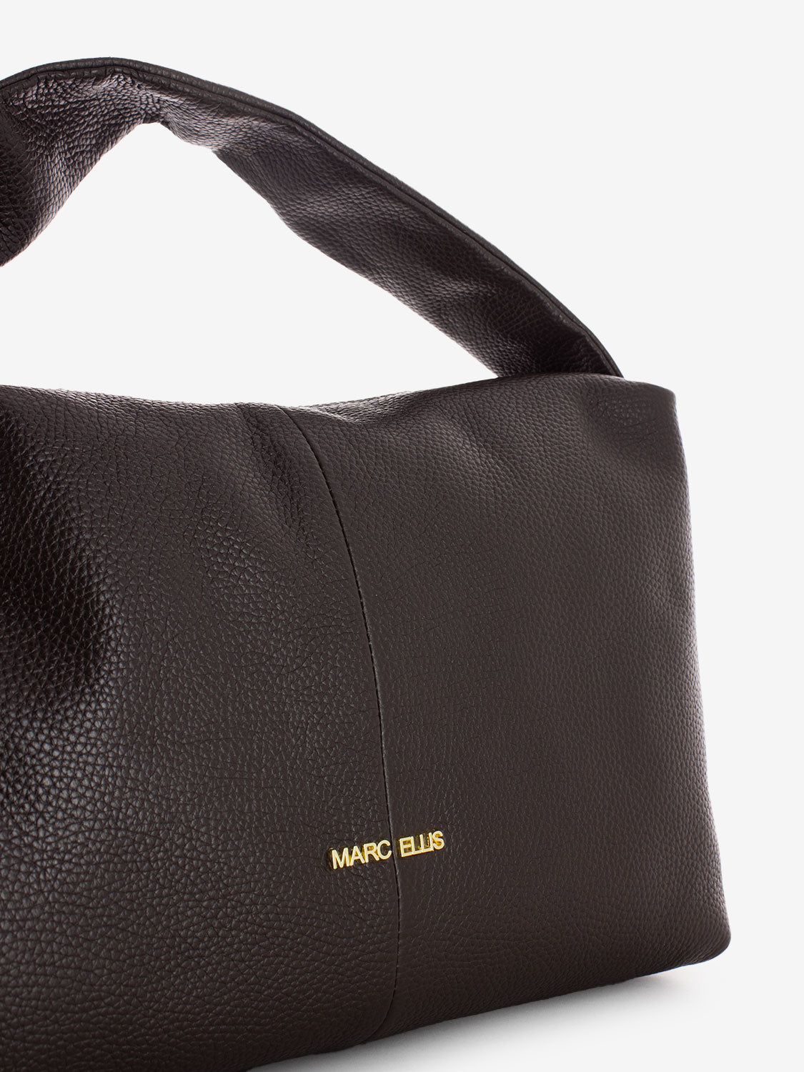 Borsa a spalla Angie cocoa/ gold