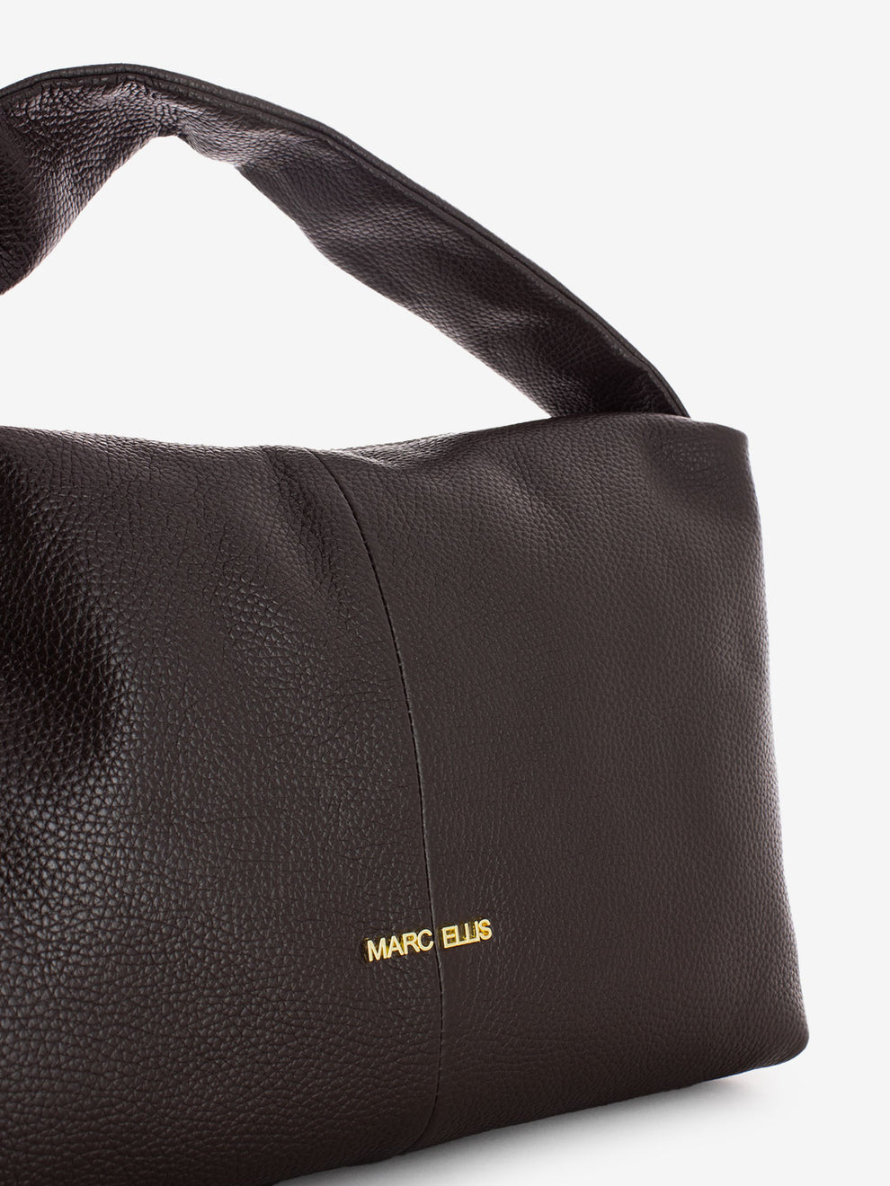 Borsa a spalla Angie cocoa/ gold