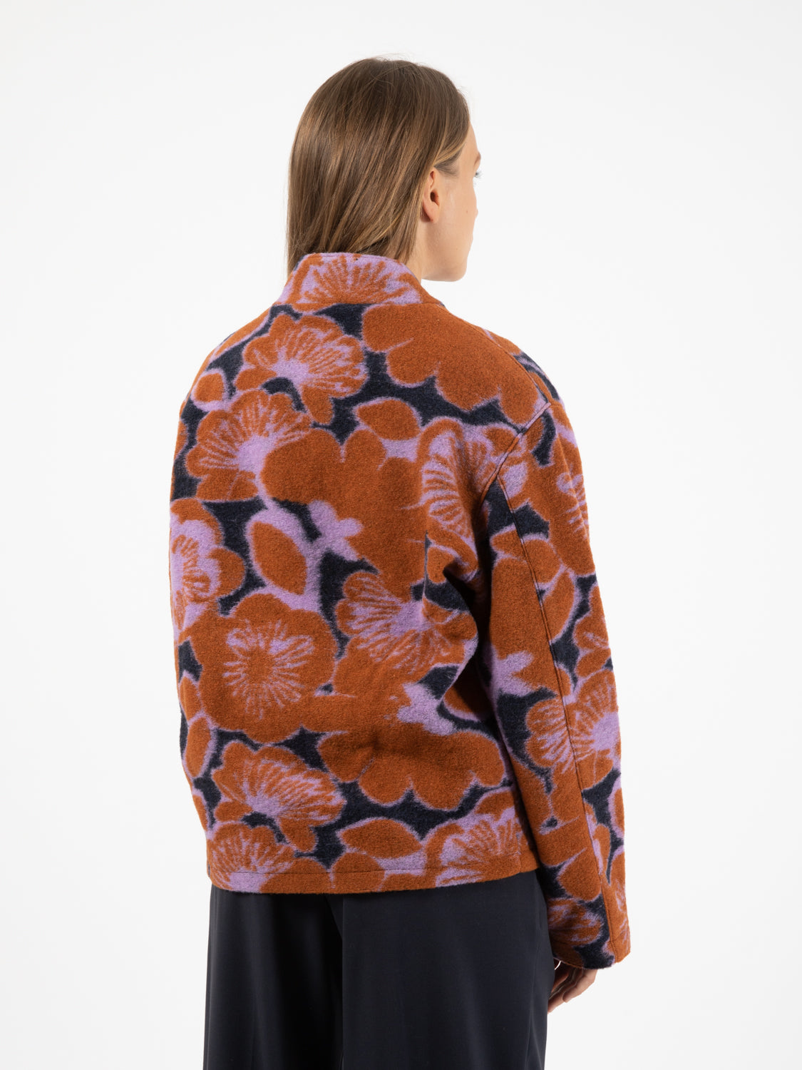 Giacca Gabby in lana jacquard multicolor