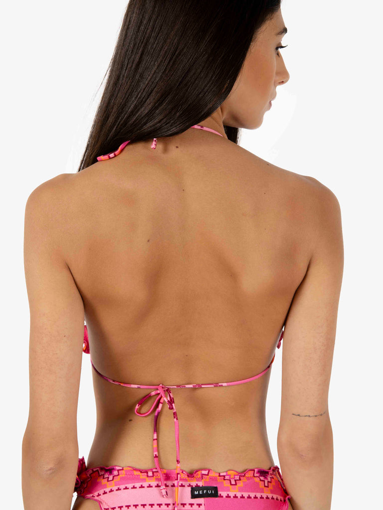 ME-FUI - Bikini fantasia geometrica fuxia