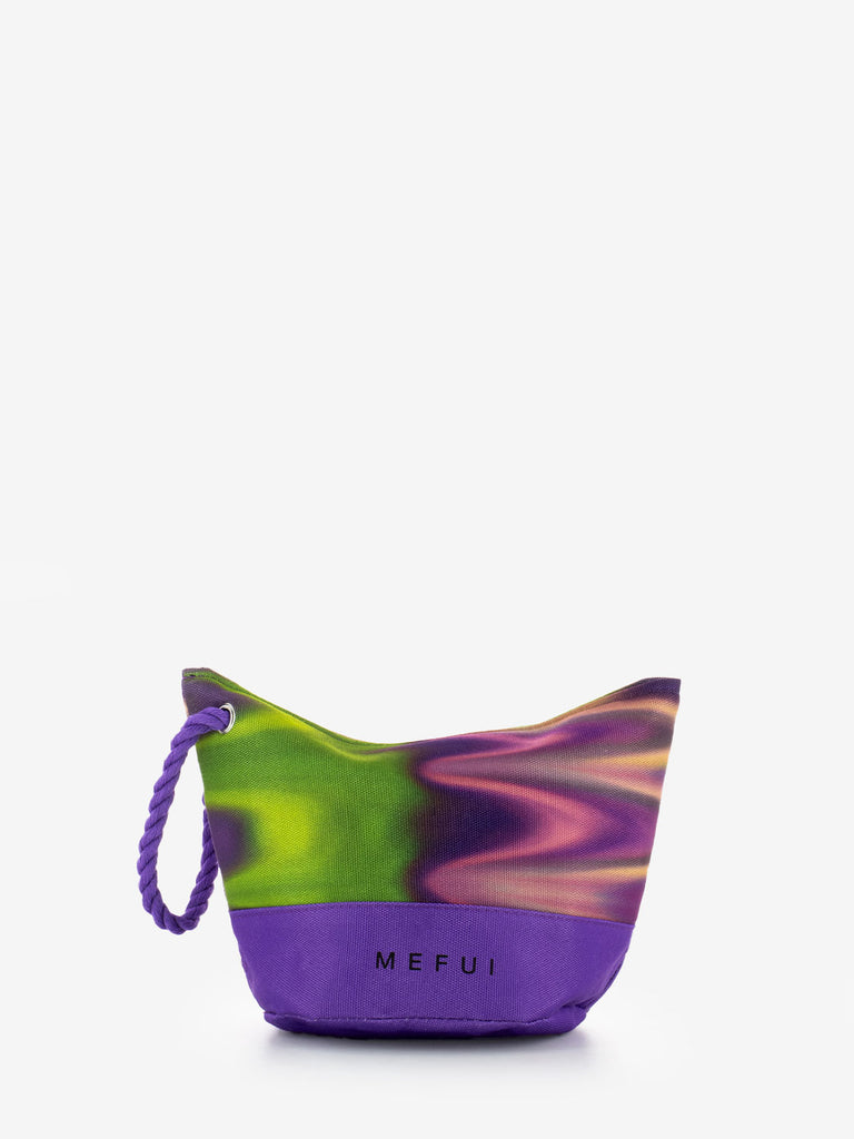 ME-FUI - Pochette fantasia verde / viola