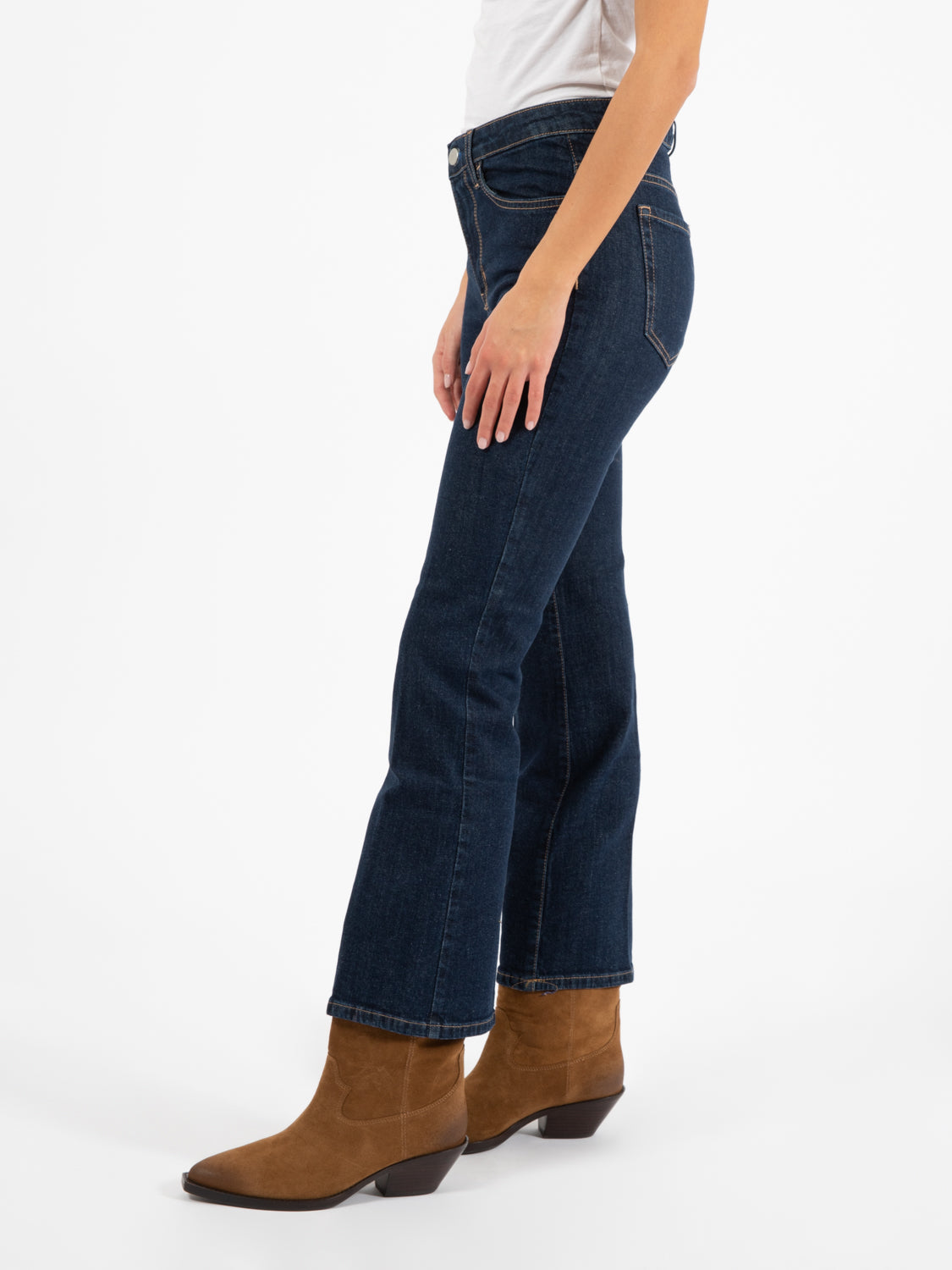 Jeans Jen con impunture blu scuro