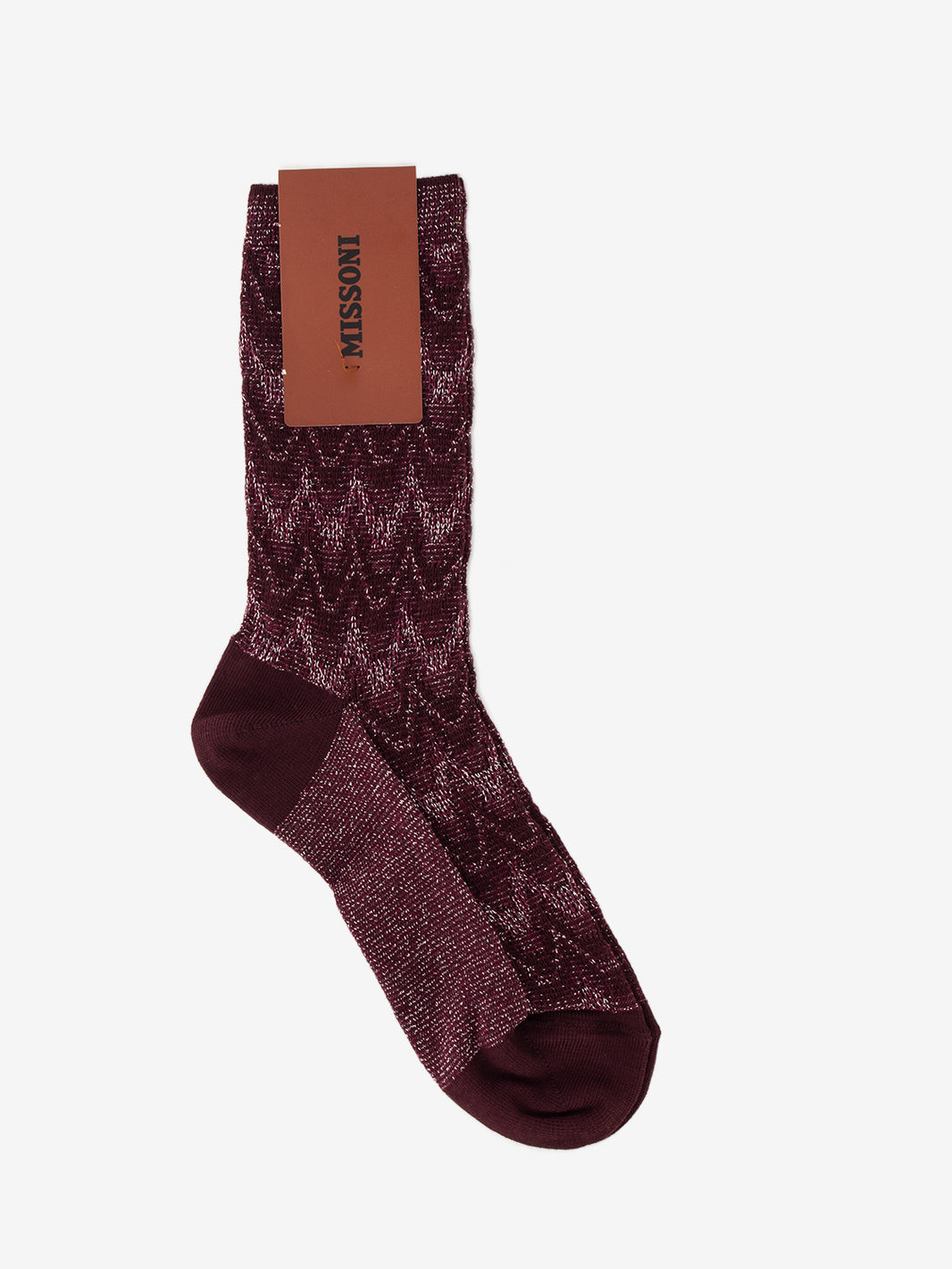 Burgundy women's socks