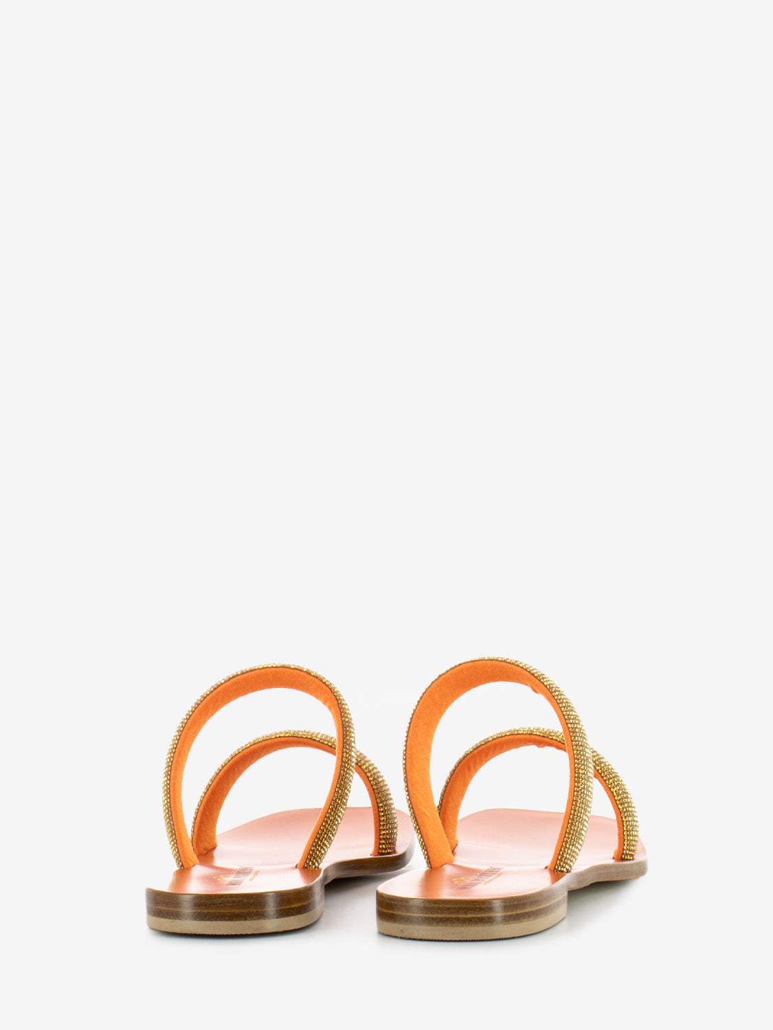 Ciabatta con strass arancio
