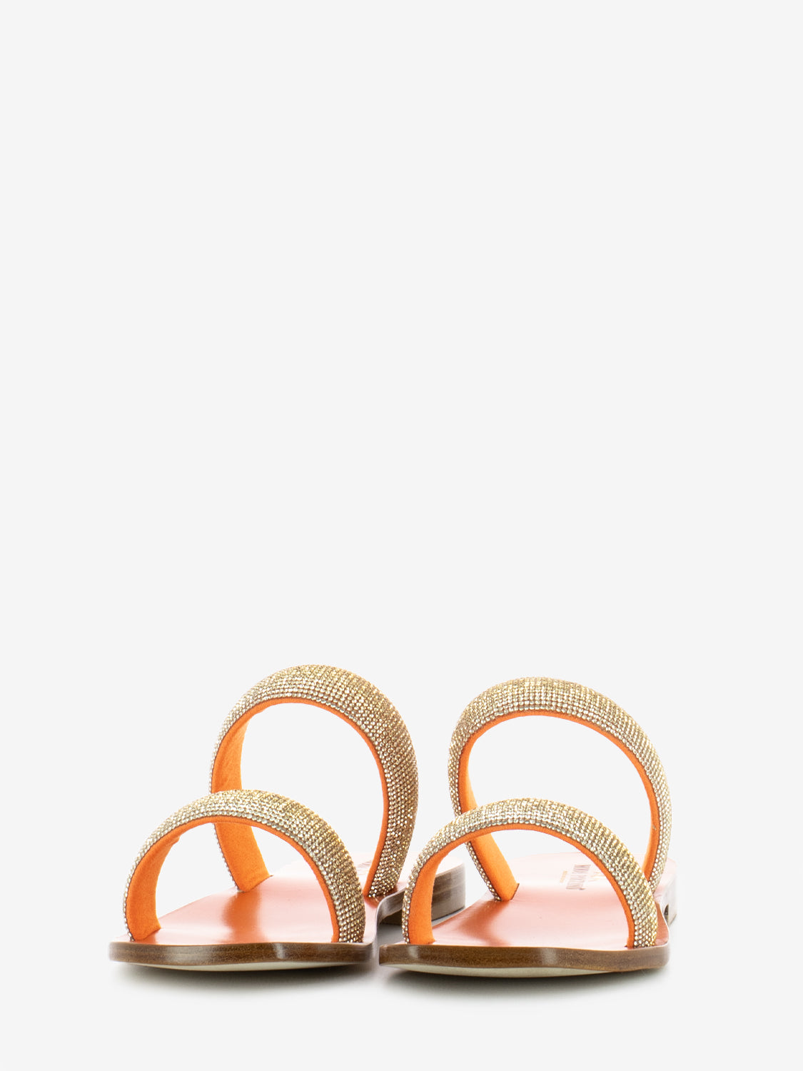 Ciabatta con strass arancio
