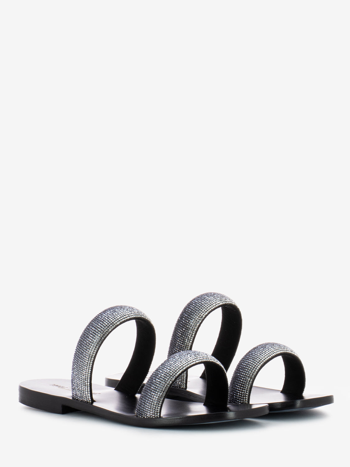 Ciabatta con strass nero