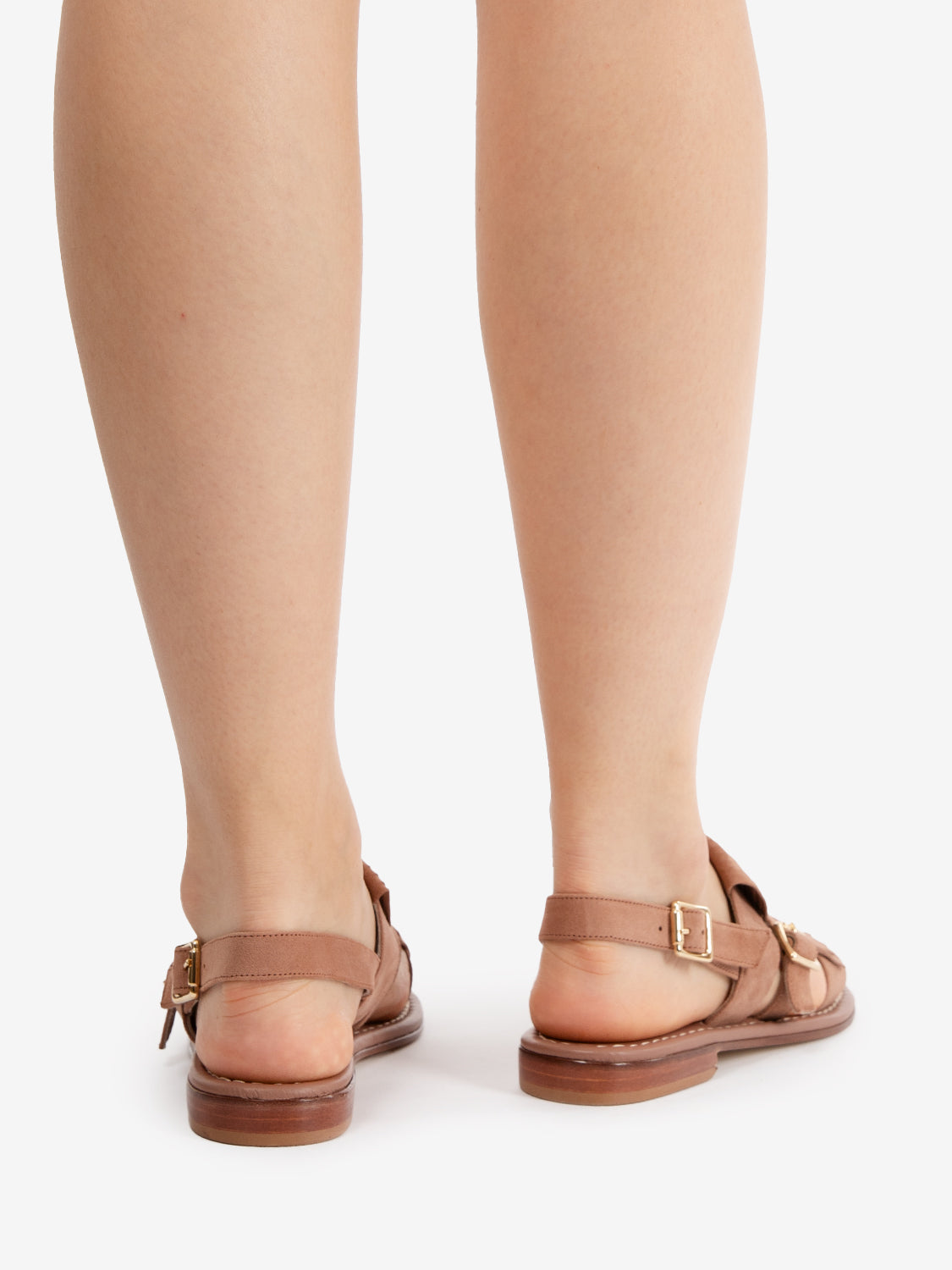 Pedro Onion Brown Fringe Sandals