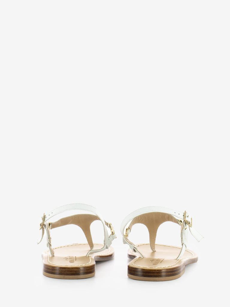 MODA POSITANO - Sandalo infradito con cinturino bianco