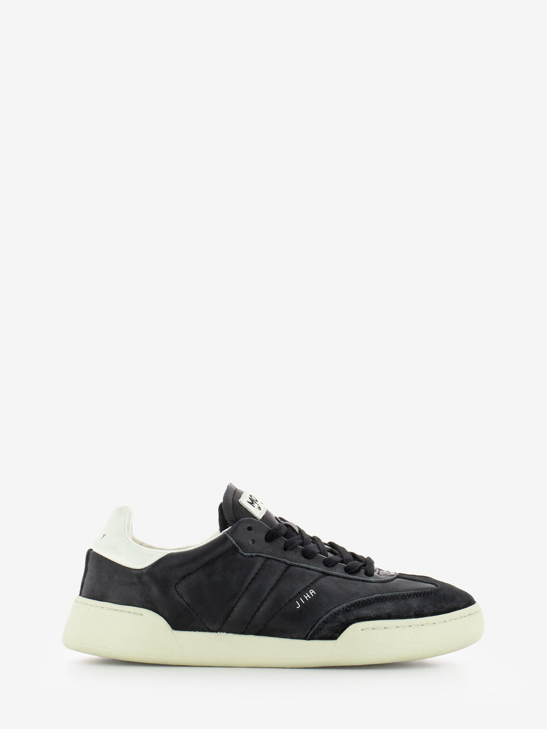 Sneakers in pelle nero