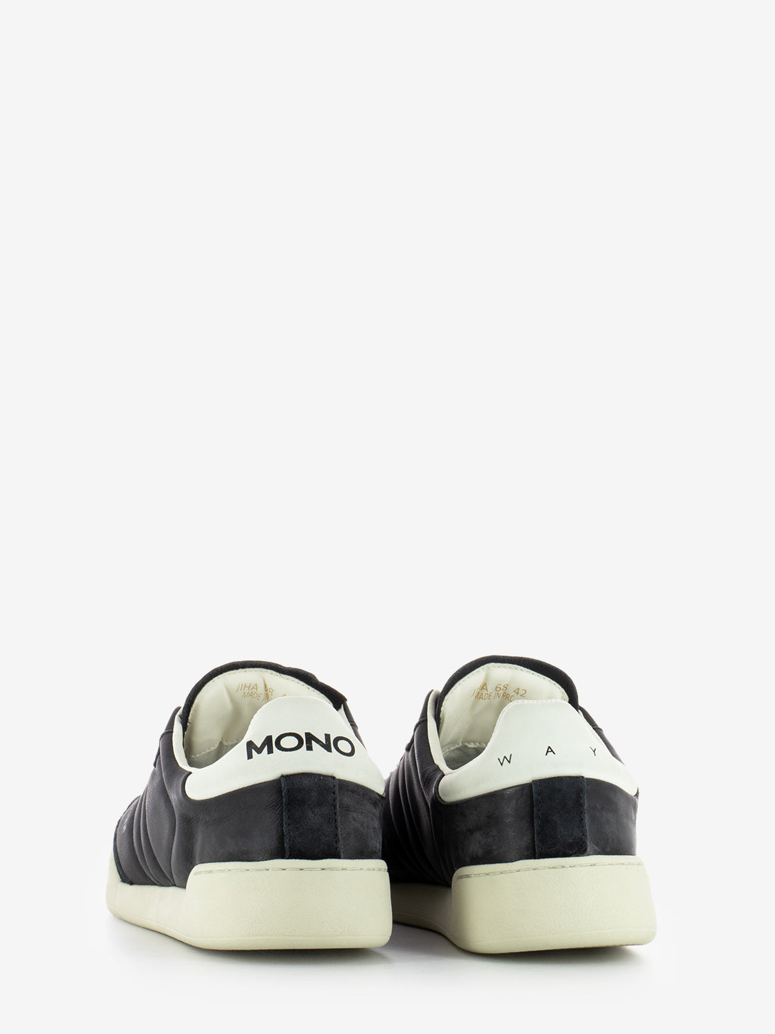 Sneakers in pelle nero