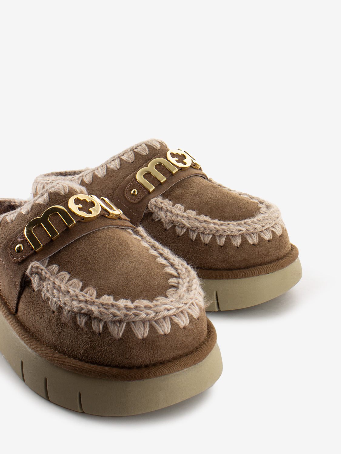 Bounce Clog Metal Logo Brown