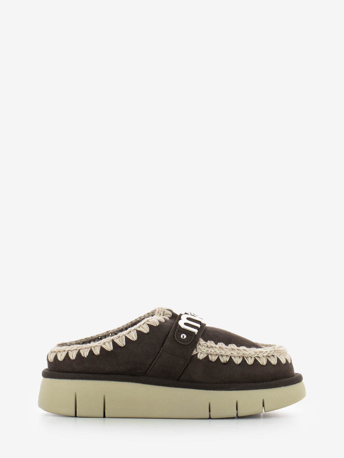 Bounce clog metal logo mocha