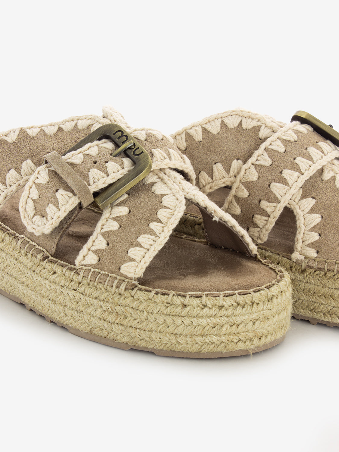 Sandali in juta beige