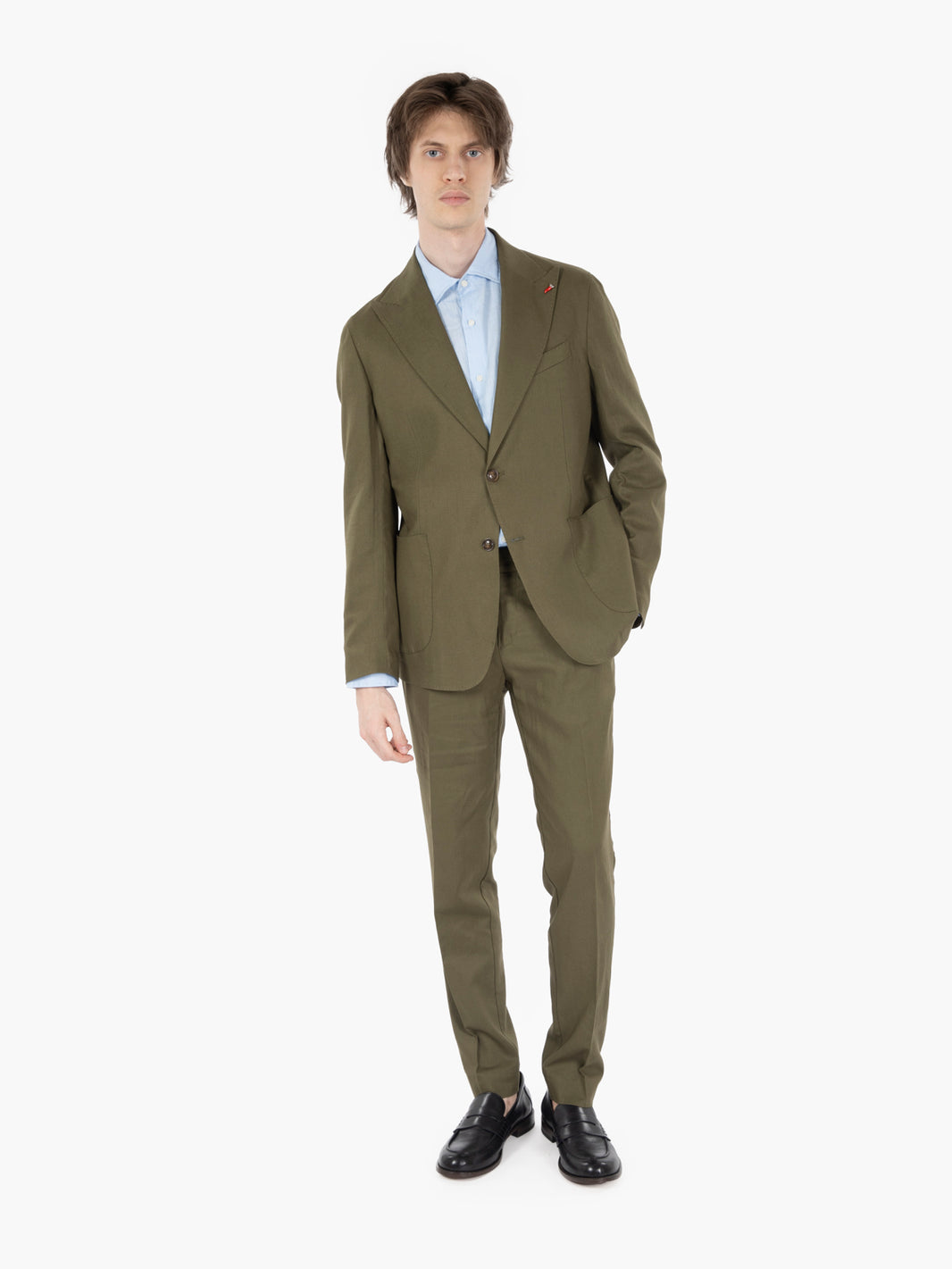 Single-breasted military Canary suit
