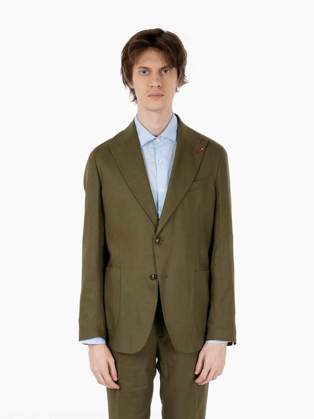 Single-breasted military Canary suit