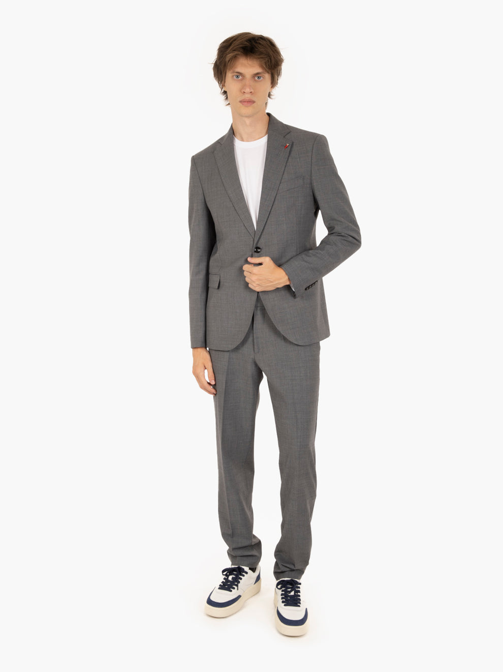 Detroit Wool Blend Suit in Grey