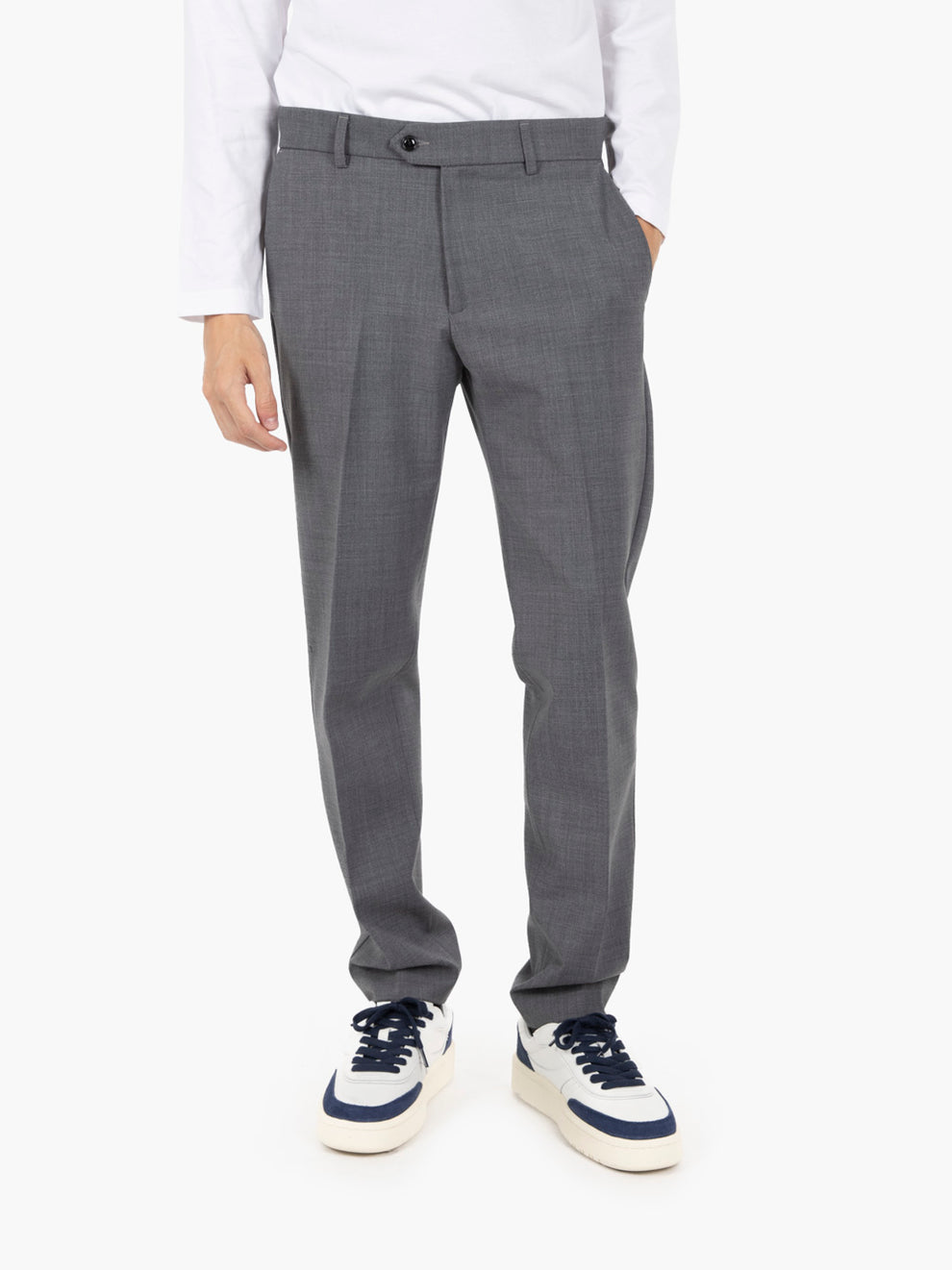 Detroit Wool Blend Suit in Grey