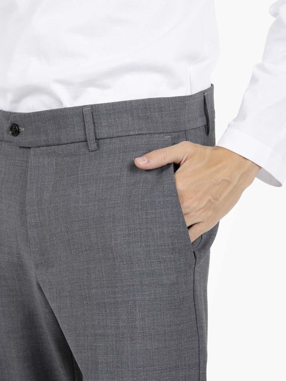 Detroit Wool Blend Suit in Grey