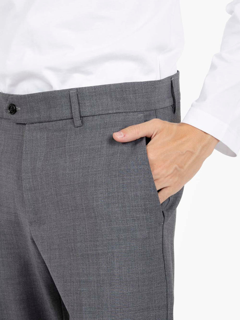 Detroit Wool Blend Suit in Grey