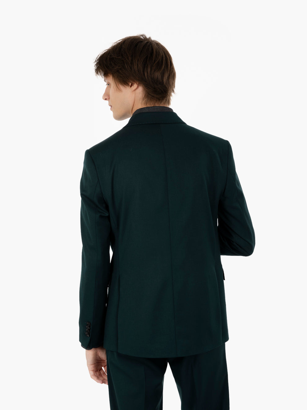 Texas Green Solid Color Dress