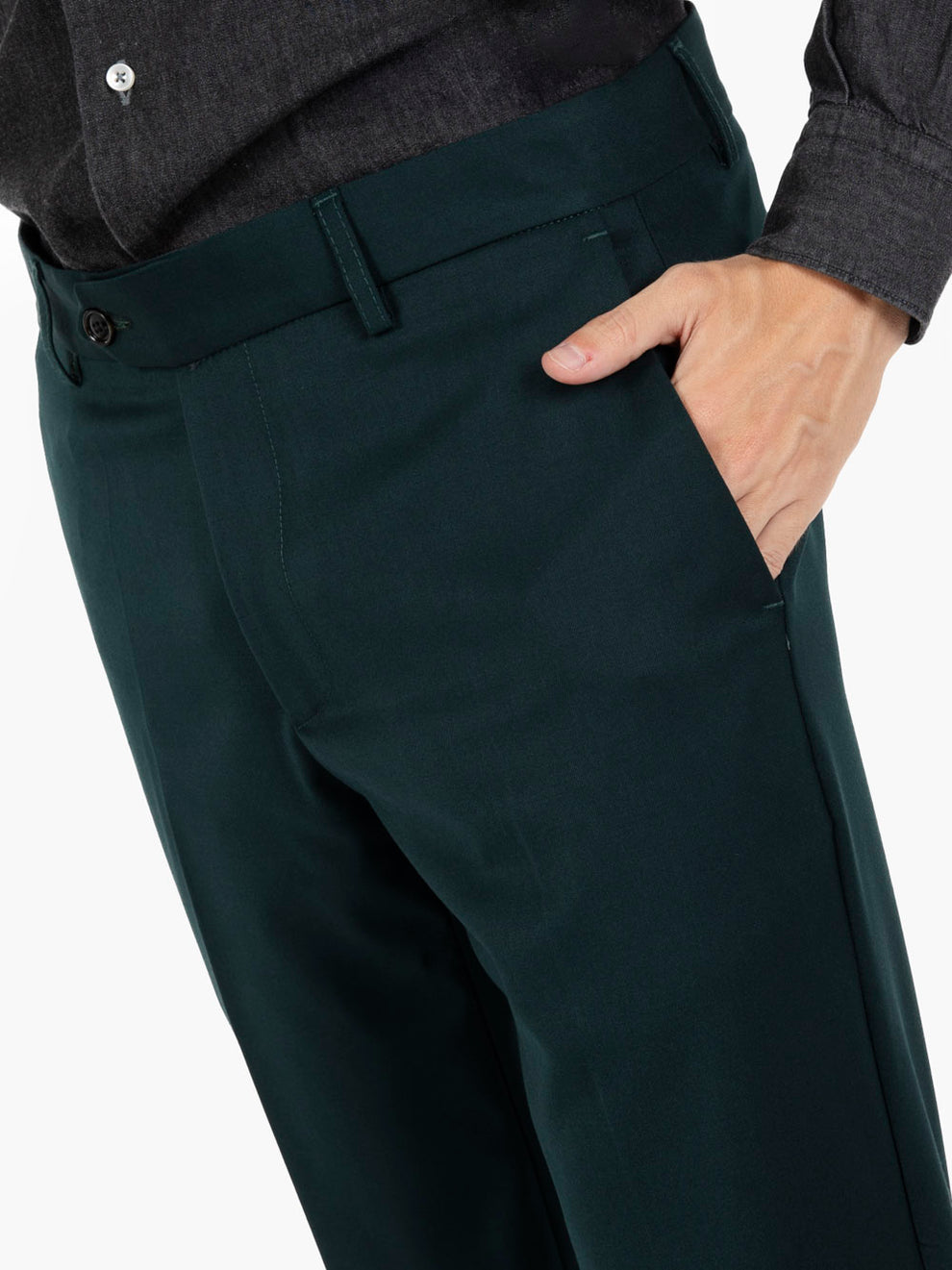 Texas Green Solid Color Dress