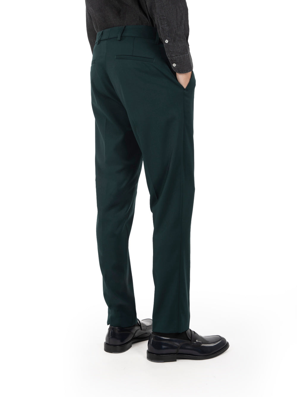 Texas Green Solid Color Dress