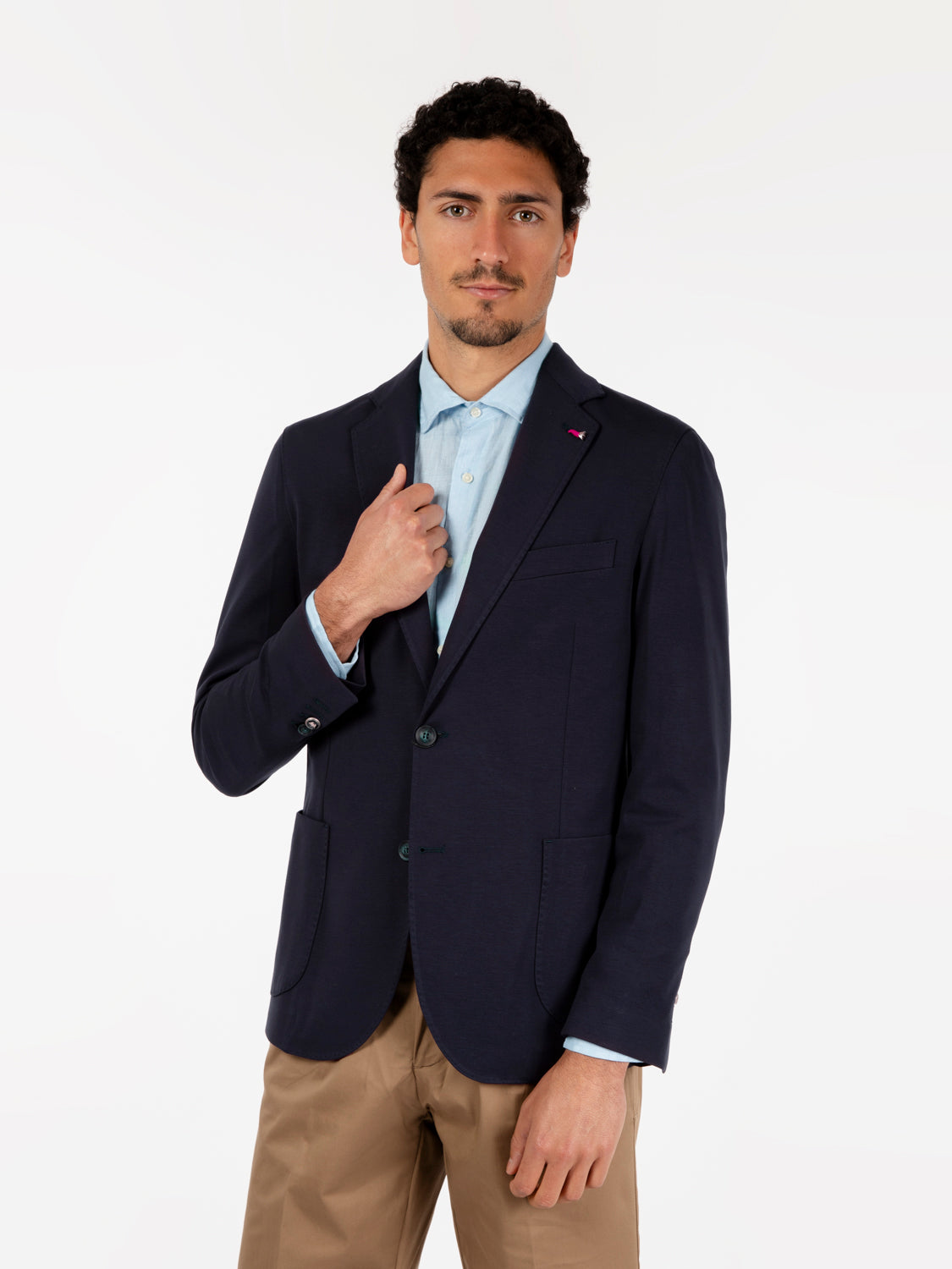 Blue Jersey Blazer