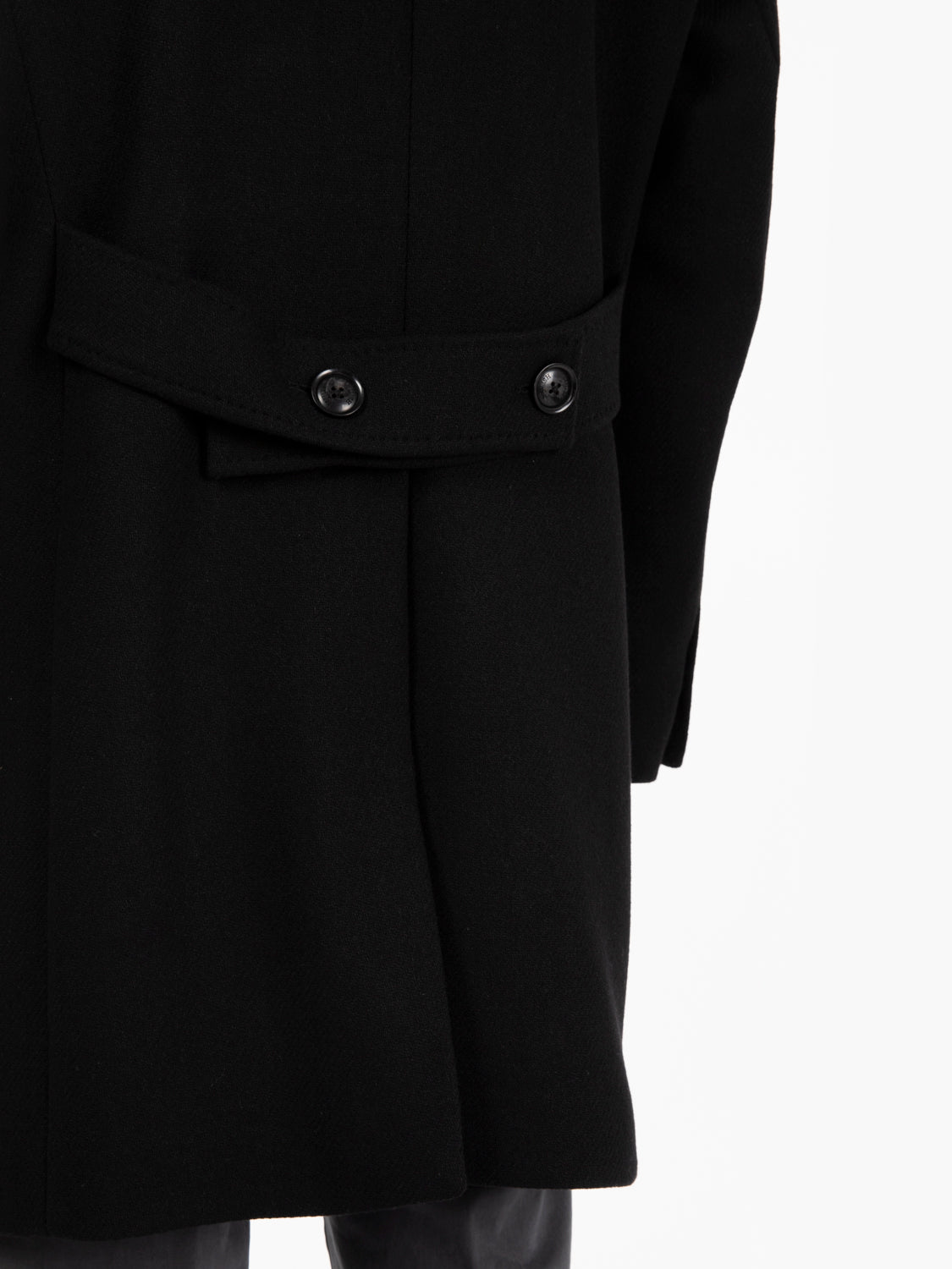 Plutone black martingale coat