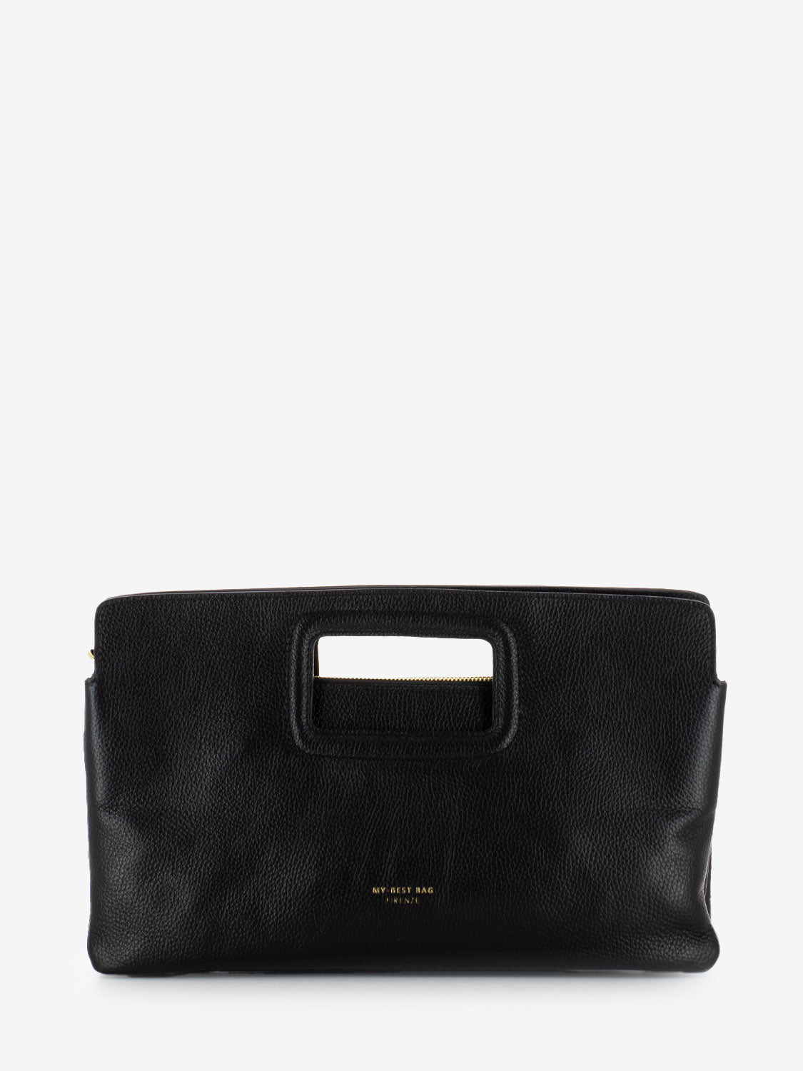 Viktoria black leather handbag