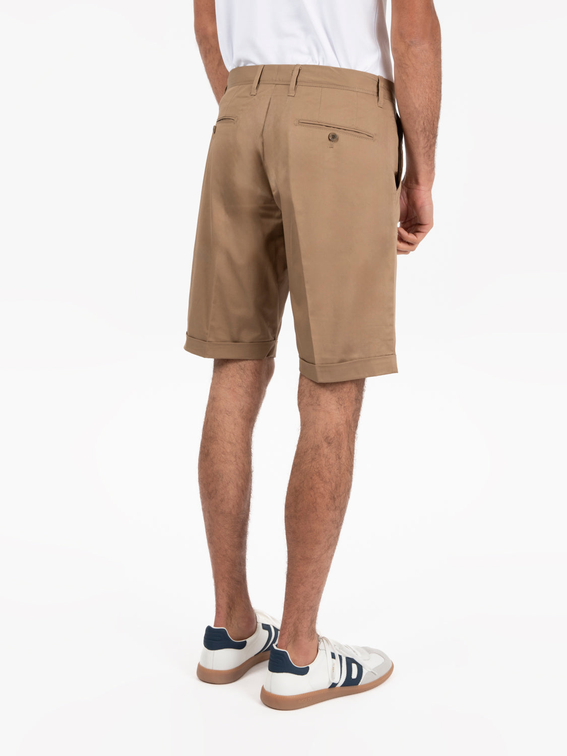 Bermuda gabardine stretch biscotto