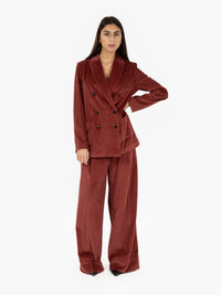 Brick Corduroy Palazzo Pants