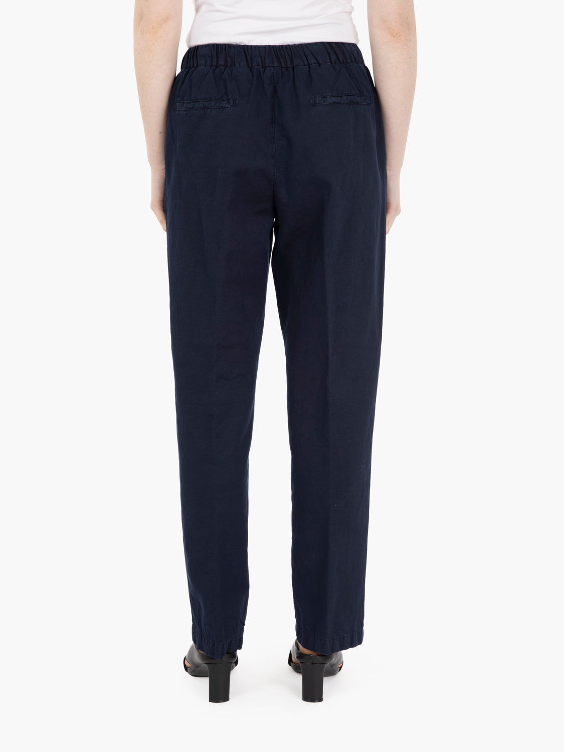 Pantaloni con coulisse blu