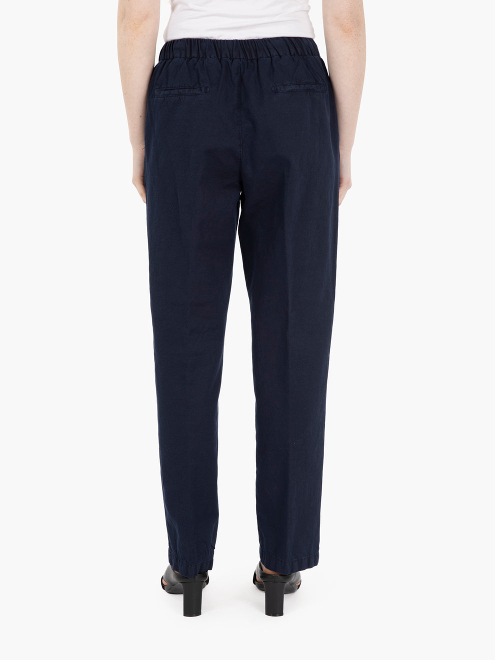 Pantaloni con coulisse blu