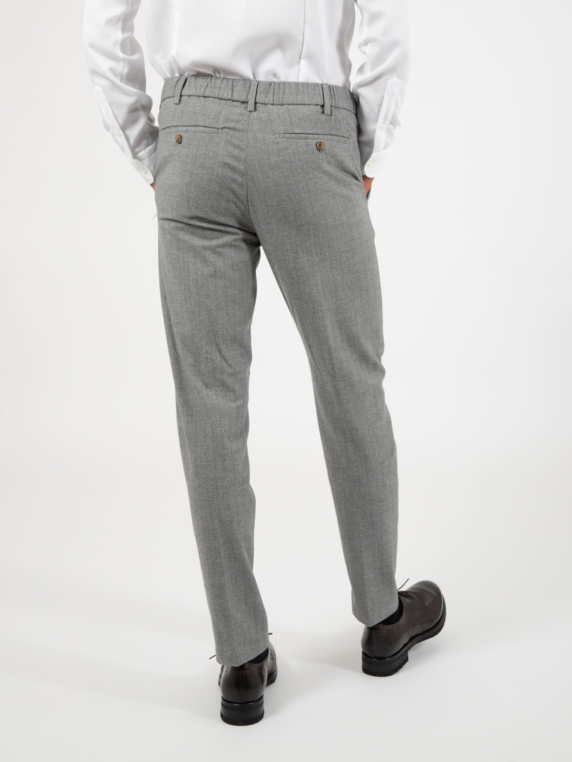 Pantaloni fantasia spinato grigio