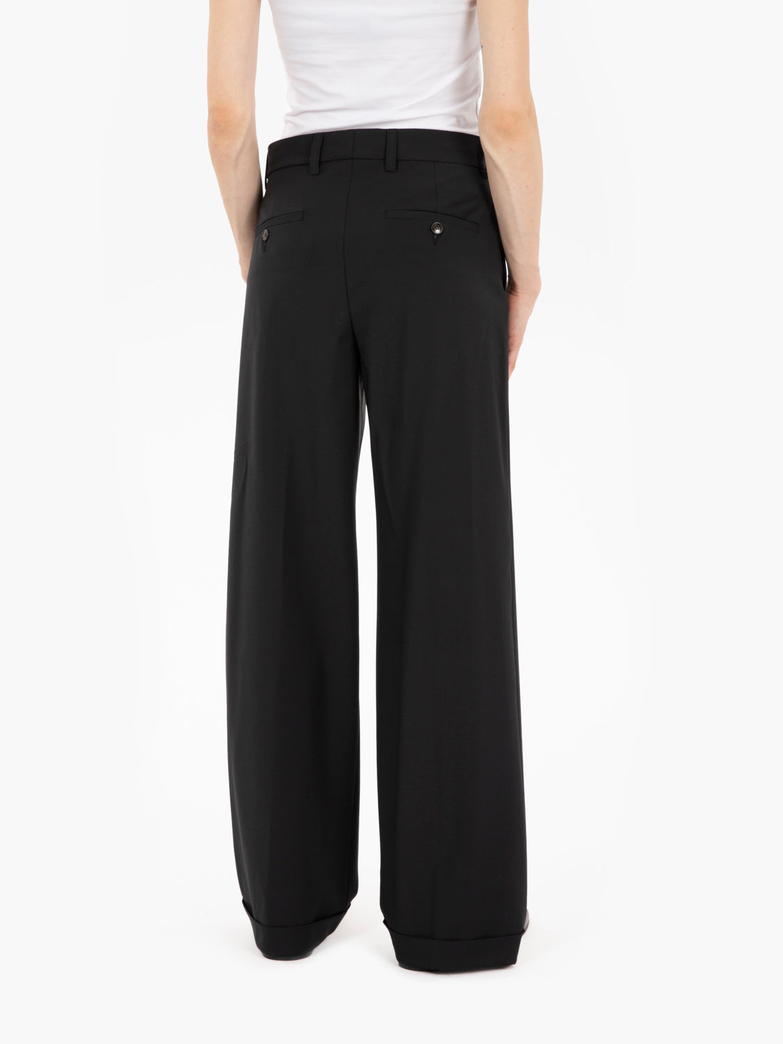 Pantaloni in cordura combat wool neri