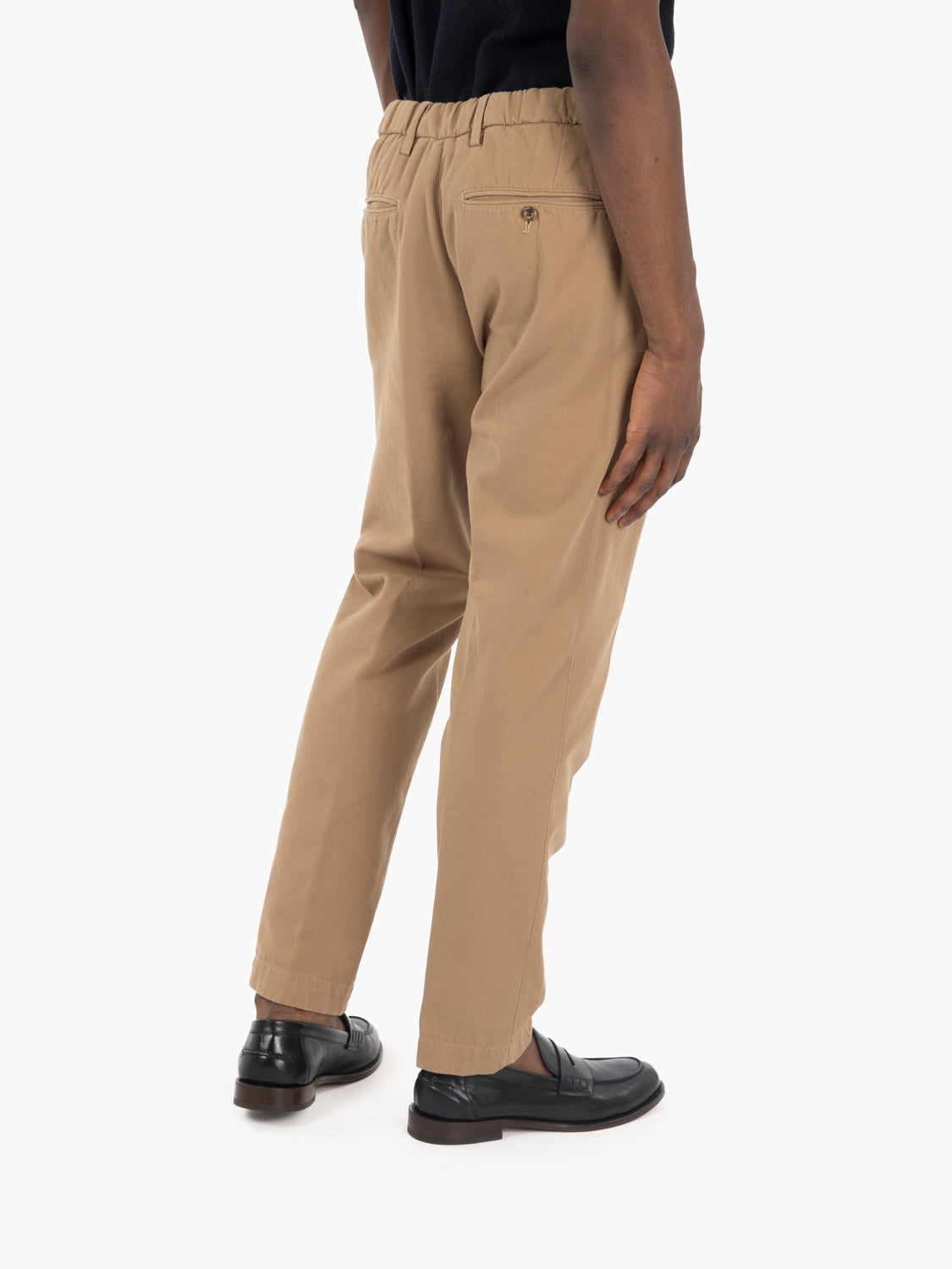 Pantaloni in cotone beige