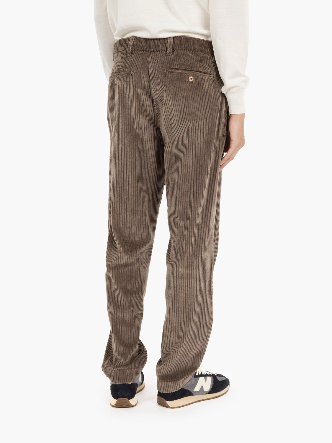 Pantaloni in velluto a coste moro
