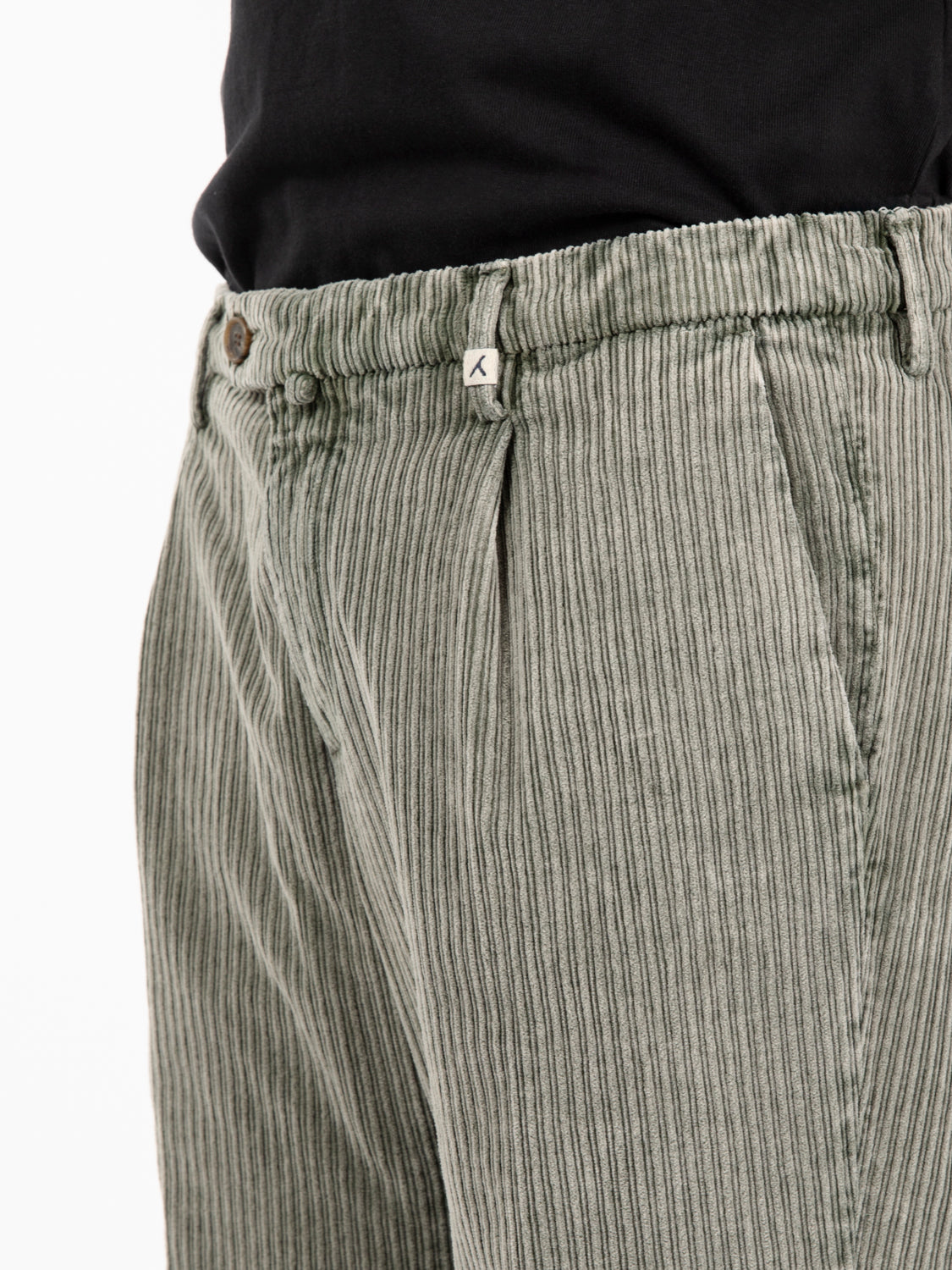Pantaloni in velluto a coste Zeus militare