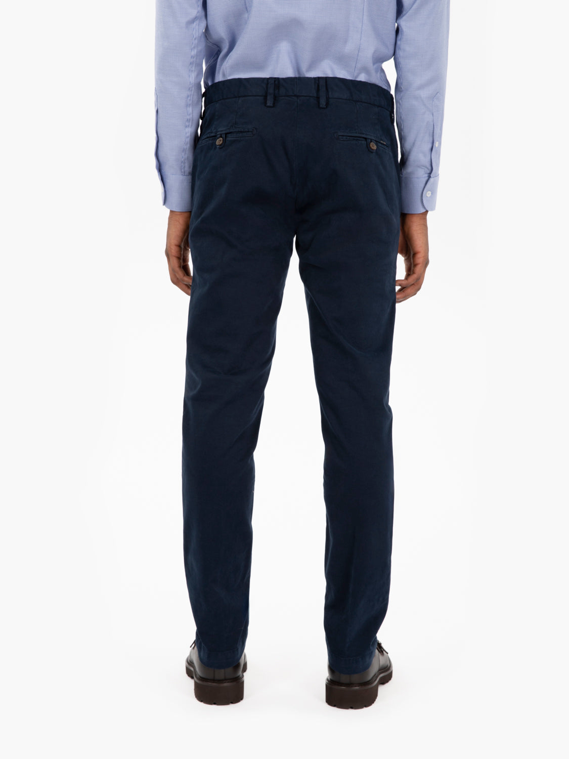 Pantaloni lunghi gabardina blu