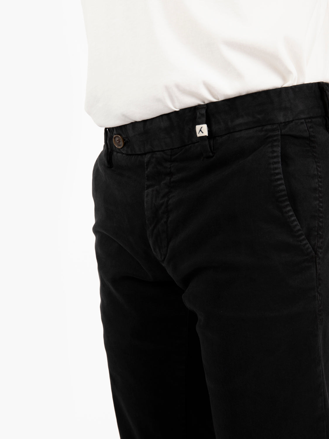 Pantaloni lunghi gabardina nero