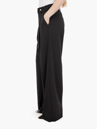 Black pleated palazzo trousers