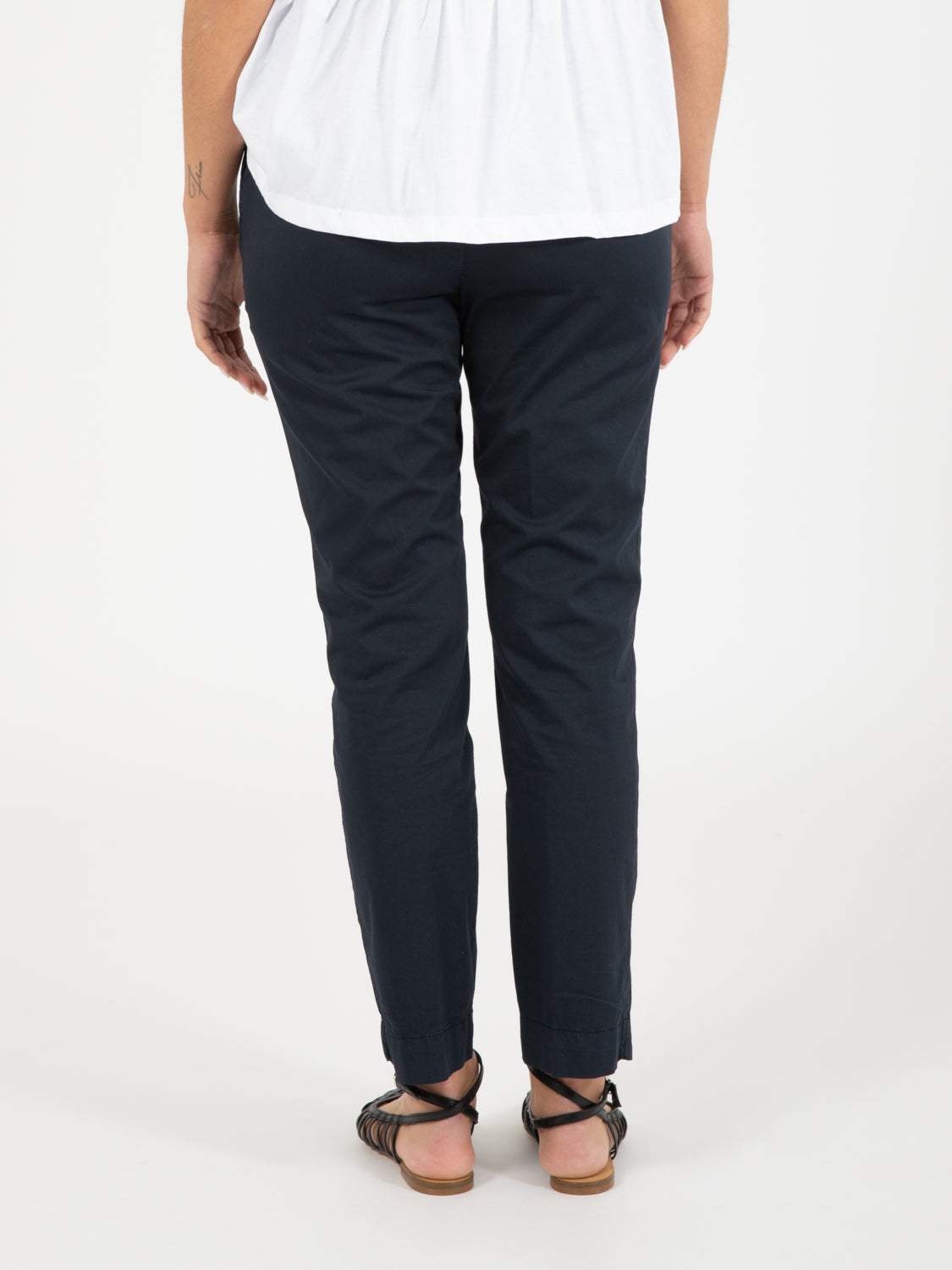 Pantaloni skinny in cotone blu