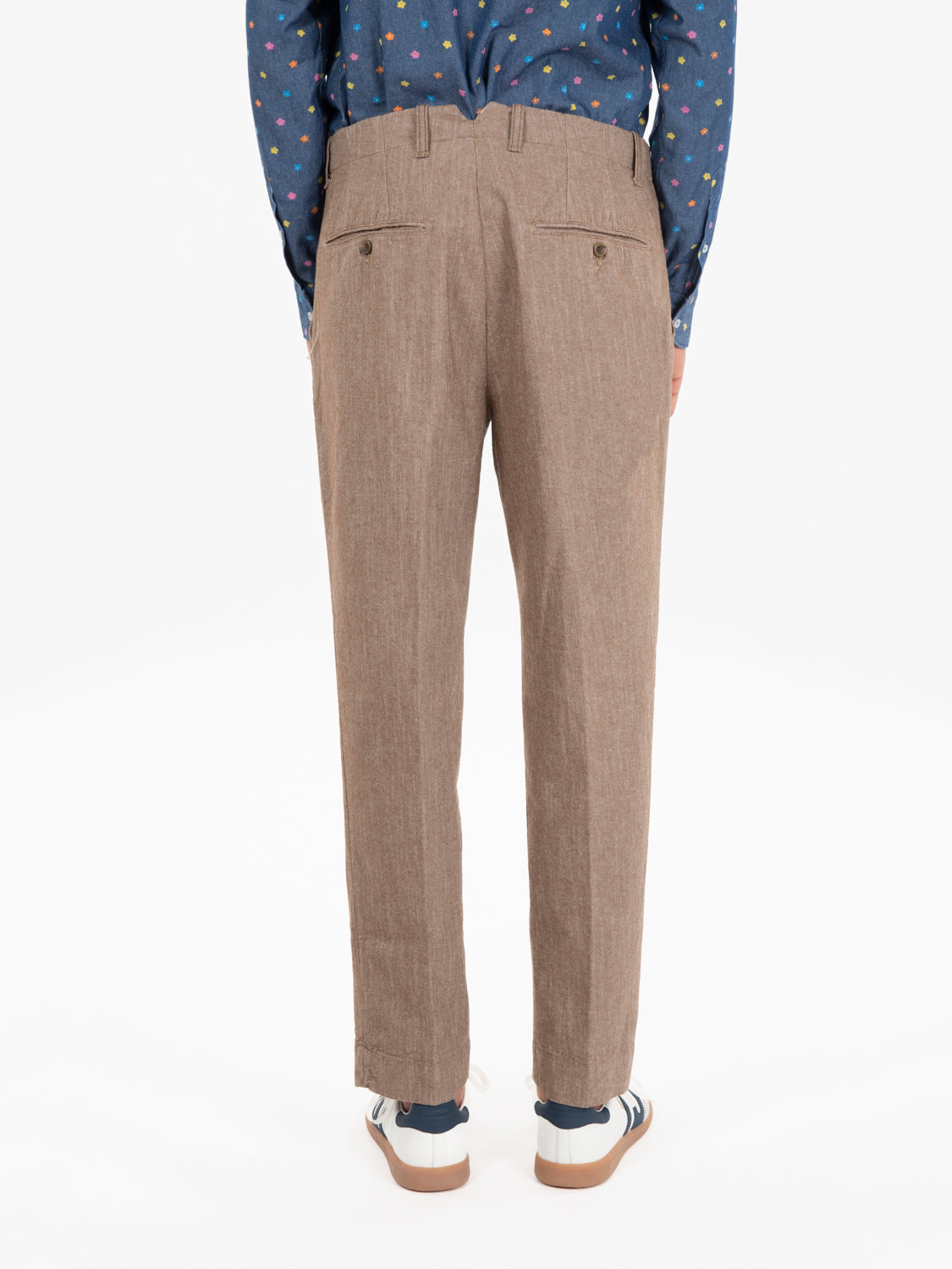 Pantaloni Yarn Dyed moro
