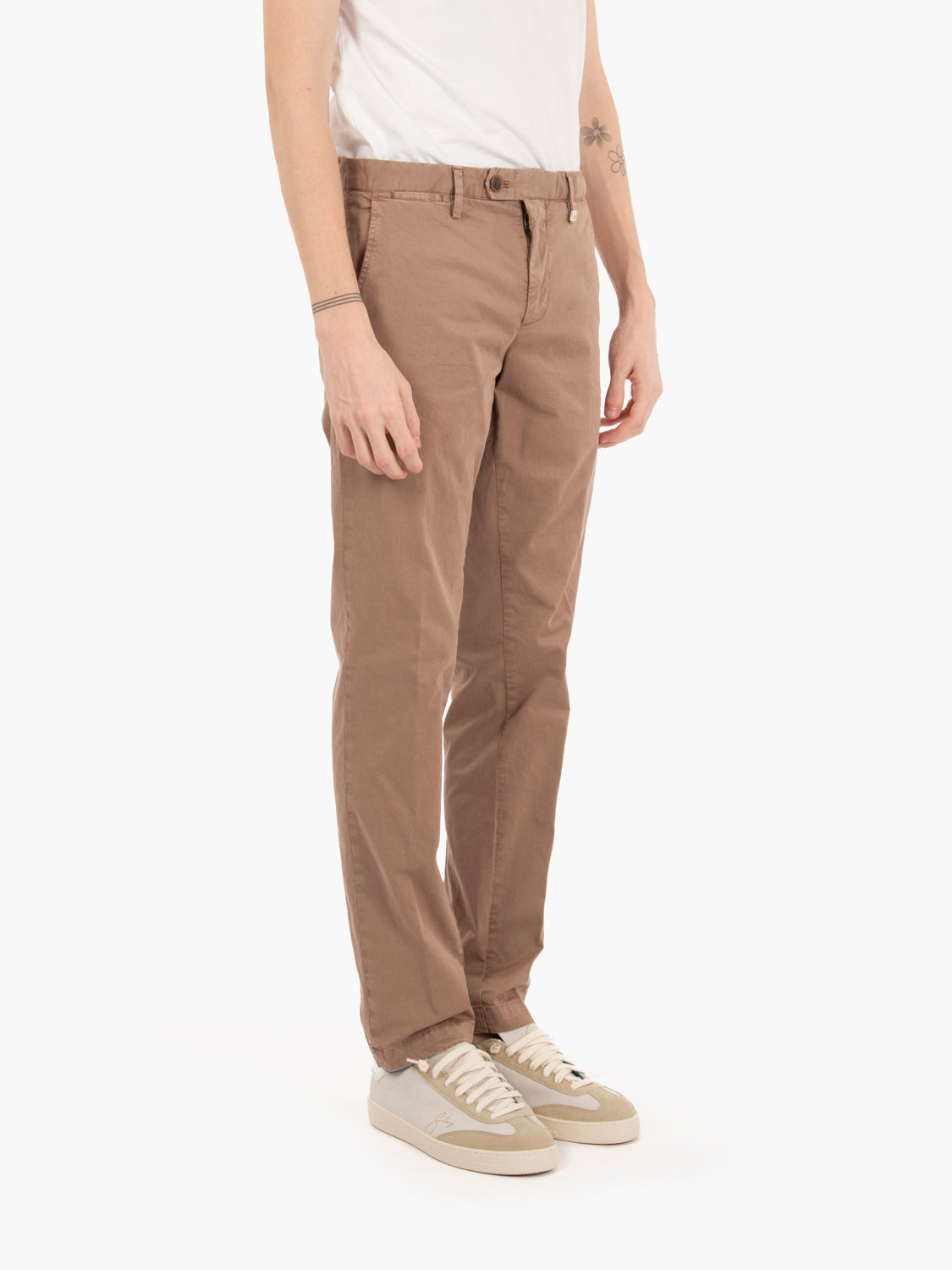 Pantaloni Zeus cotone beige