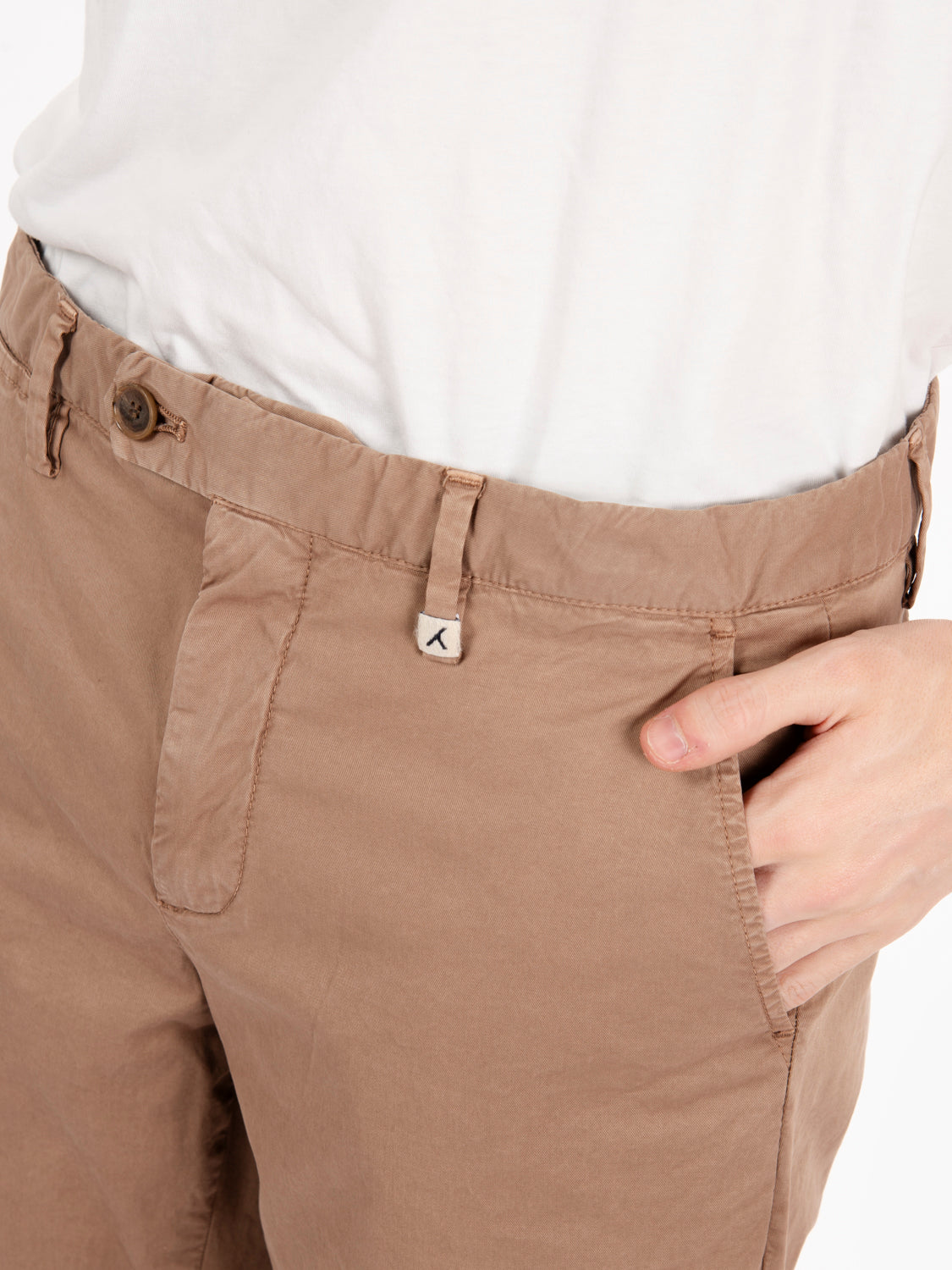 Pantaloni Zeus cotone beige