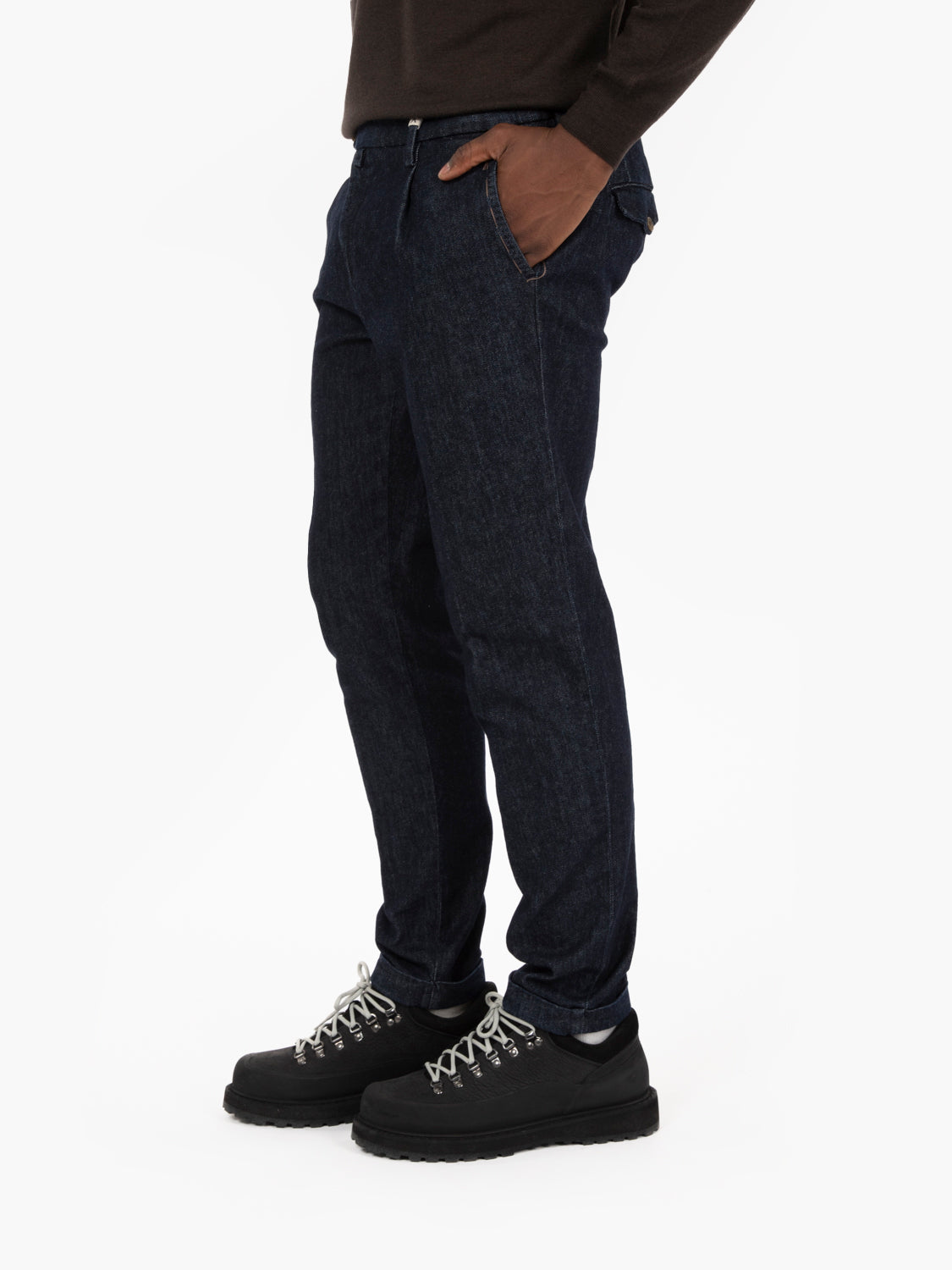 Pantaloni Zeus in denim blu