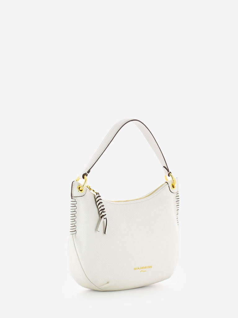 NANNINI - Borsa a spalla Yara small offwhite