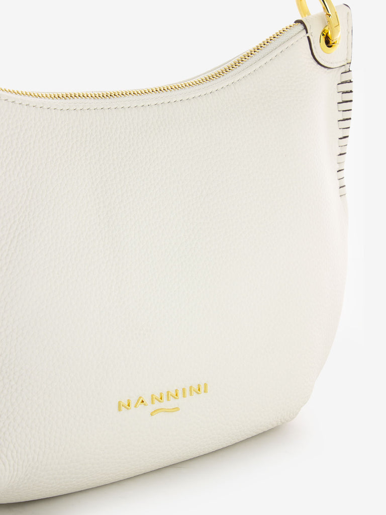 NANNINI - Borsa a spalla Yara small offwhite